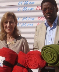 Luba Mayekiso in a file pic with Group 18 chair Adrienne Judes