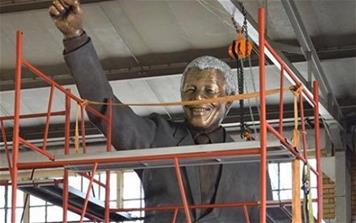 Mandela statue workshop Mandela statue workshop