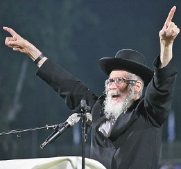 Rabbi Eliezer Berland campaigning