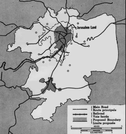 UN Partition plan 1947 Jerusalem