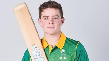 PRETORIA, SOUTH AFRICA - JUNE 28: David Teeger during the South Africa U19 men's national cricket team profile shoot at CSA Centre of Excellence on June 28, 2023 in Pretoria, South Africa. (Photo by Waldo Swiegers/Gallo Images)